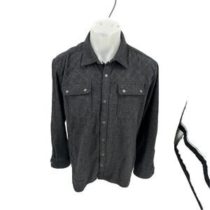Jeremiah Shirt Jacket Men XL Outdoor Active Snap Up Wool Blend Long Sleeve G1